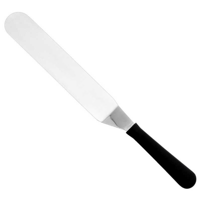 Palette-spatule coudée.