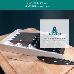 Coffret 6 couteaux steak...