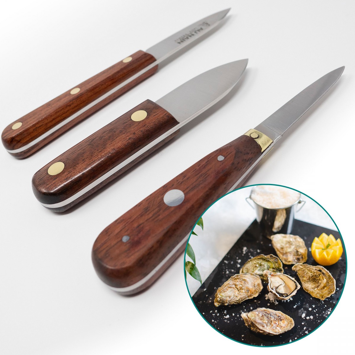 Couteau à Huîtres DUMAS 32, Manche Bois Et Lame Inox, Vintage Années 50-70