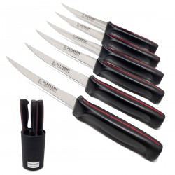 Pro - Coffret 6 couteaux steak lame dentée